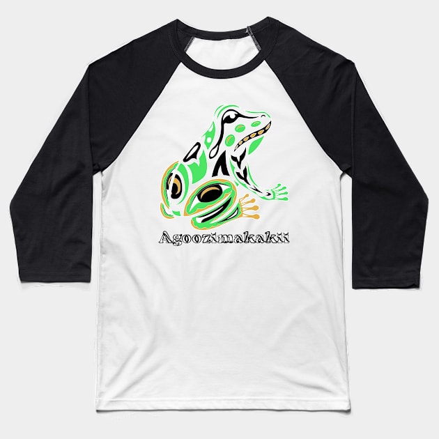 Tree Frog (Agoozimakakii) Baseball T-Shirt by KendraHowland.Art.Scroll